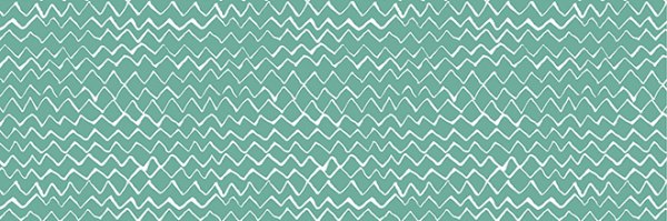 Dekorbild-Freehand-zigzag-mint